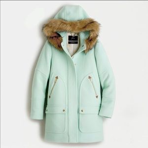 J Crew Chateau Parka Spearmint NWT